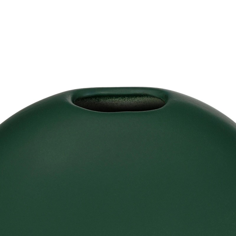 GloboStar® Artificial Garden MENORCA 21292 Διακοσμητικό Κεραμικό Βάζo Πράσινο Π15 x Μ15 x Υ14cm