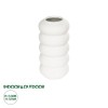 GloboStar® Artificial Garden NOUVEAU 21293 Διακοσμητικό Κεραμικό Βάζo Λευκό Π8 x Μ8 x Υ16cm