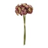 GloboStar® Artificial Garden PINK CAMELA BOUQUET 21299 Τεχνητό Διακοσμητικό Μπουκέτο Ρόζ Καμέλια Y37cm