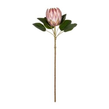 GloboStar® Artificial Garden PINK KING FLOWER BRANCH 21300 Τεχνητό Διακοσμητικό Κλαδί KING FLOWER Ρόζ Y70cm
