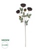 GloboStar® Artificial Garden PURPLE BRANCH 21301 Τεχνητό Διακοσμητικό Κλαδί Τριαντάφυλλα Μωβ Y60cm