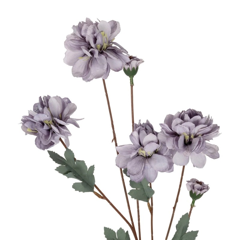 GloboStar® Artificial Garden PURPLE CHRYSANTHEMUM BRANCH 21303 Τεχνητό Διακοσμητικό Μωβ Κλαδί Χρυσάνθεμο Y83cm