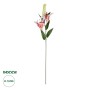 GloboStar® Artificial Garden PINK LILY BRANCH 21313 Τεχνητό Διακοσμητικό Κλαδί Ροζ Κρίνο Y106cm