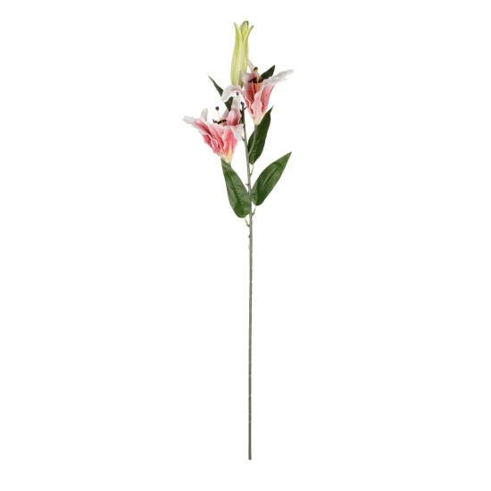 GloboStar® Artificial Garden PINK LILY BRANCH 21313 Τεχνητό Διακοσμητικό Κλαδί Ροζ Κρίνο Y106cm GloboStar® Artificial Garden PINK LILY BRANCH 21313 Τεχνητό Διακοσμητικό Κλαδί Ροζ Κρίνο Y106cm
