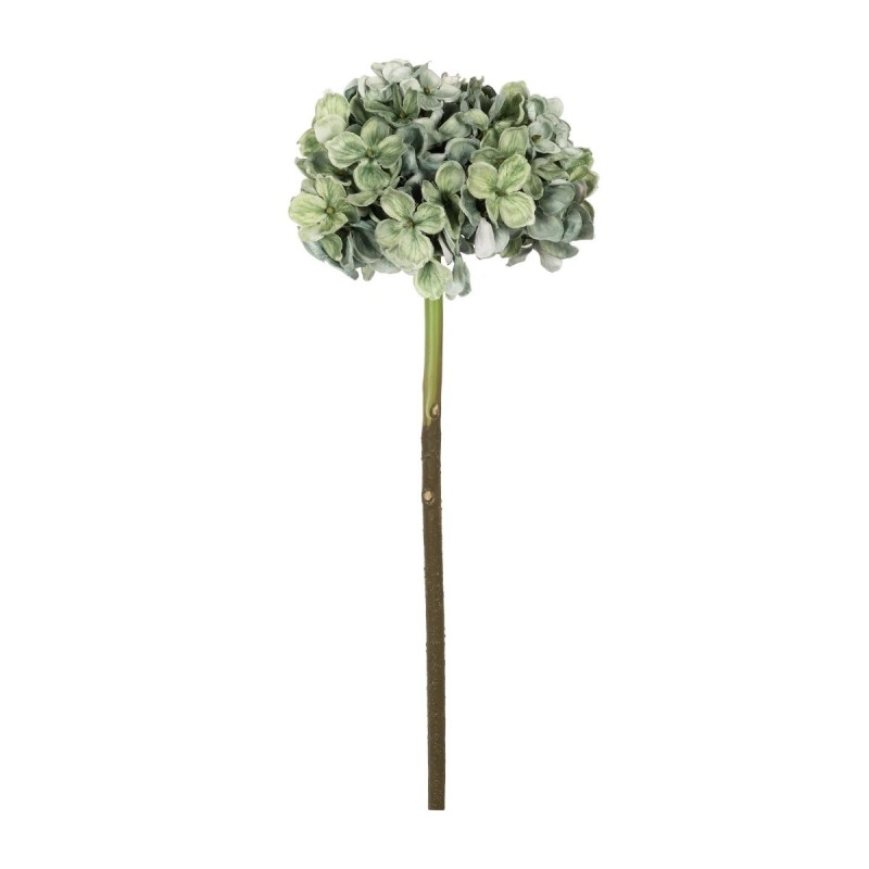 GloboStar® Artificial Garden GREEN HYDRANGEA BRANCH 21316 Τεχνητό Διακοσμητικό Κλαδί Πράσινη Ορτανσία Y47cm