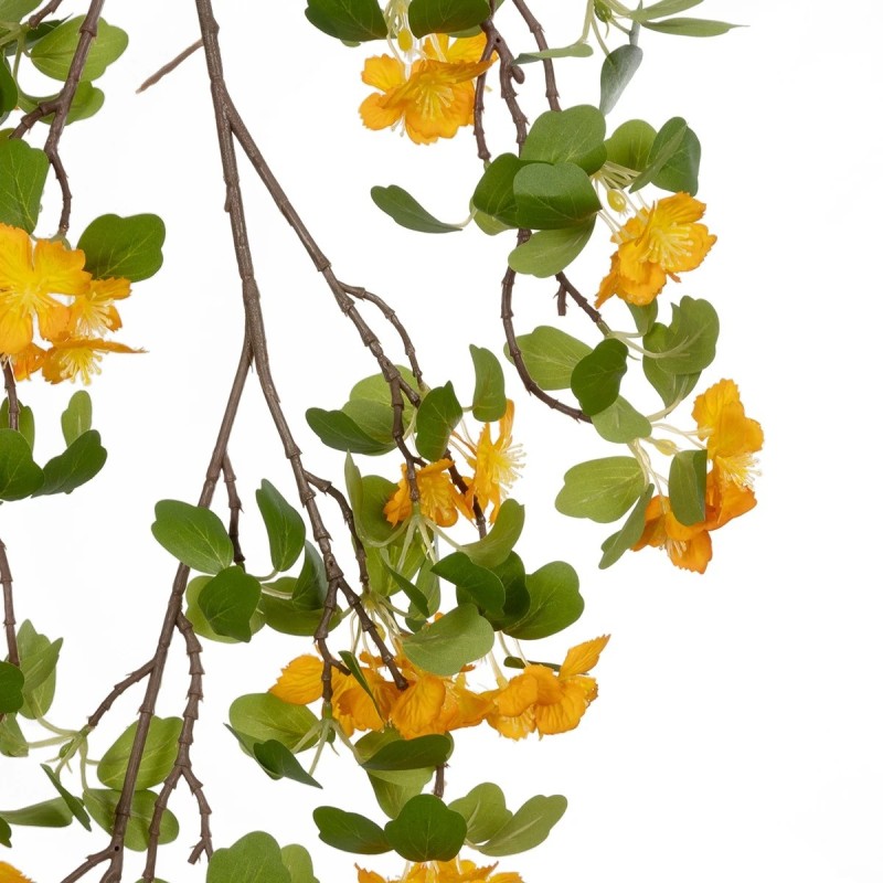 GloboStar® Artificial Garden ORANGE APRICOT BRANCH 21325 Τεχνητό Διακοσμητικό Πορτοκαλί Κλαδί Ροδακινίας Y100cm