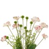 GloboStar® Artificial Garden PINK CANAION FLOWER BOUQUET 21327 Τεχνητό Διακοσμητικό Μπουκέτο Ροζ Κάννα Y60cm