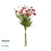 GloboStar® Artificial Garden PINK CHRYSANTHEMUM BOUQUET 21328 Τεχνητό Διακοσμητικό Μπουκέτο Ροζ Χρυσάνθεμο Y50cm