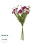 GloboStar® Artificial Garden PURPLE CHRYSANTHEMUM BOUQUET 21329 Τεχνητό Διακοσμητικό Μπουκέτο Μωβ Χρυσάνθεμο Y50cm