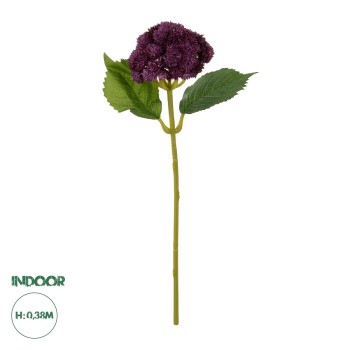 GloboStar® Artificial Garden HOT PINK SEDUM BRANCH 21344 Τεχνητό Διακοσμητικό Κλαδί Ροζ Σέδο Y38cm