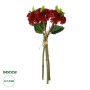 GloboStar® Artificial Garden RED SEDUM BOUQUET 21349 Τεχνητό Διακοσμητικό Μπουκέτο Κόκκινο Σέδο Y30cm