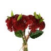 GloboStar® Artificial Garden RED SEDUM BOUQUET 21349 Τεχνητό Διακοσμητικό Μπουκέτο Κόκκινο Σέδο Y30cm