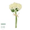 GloboStar® Artificial Garden WHITE HYACINTH BOUQUET 21351 Τεχνητό Διακοσμητικό Μπουκέτο Λευκός Υάκυνθος Y30cm