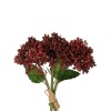 GloboStar® Artificial Garden RED HYACINTH BOUQUET 21353 Τεχνητό Διακοσμητικό Μπουκέτο Κόκκινος Υάκυνθος Y30cm