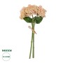 GloboStar® Artificial Garden SALMON PINK HYACINTH BOUQUET 21355 Τεχνητό Διακοσμητικό Μπουκέτο Ροζ Υάκυνθος Y30cm