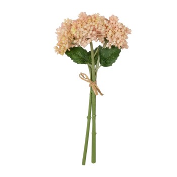 GloboStar® Artificial Garden SALMON PINK HYACINTH BOUQUET 21355 Τεχνητό Διακοσμητικό Μπουκέτο Ροζ Υάκυνθος Y30cm