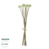 GloboStar® Artificial Garden WHITE DANDELION BOUQET 21358 Τεχνητό Διακοσμητικό Ταραξάκο Μπουκέτο Y54cm