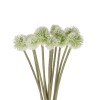 GloboStar® Artificial Garden WHITE DANDELION BOUQET 21358 Τεχνητό Διακοσμητικό Ταραξάκο Μπουκέτο Y54cm
