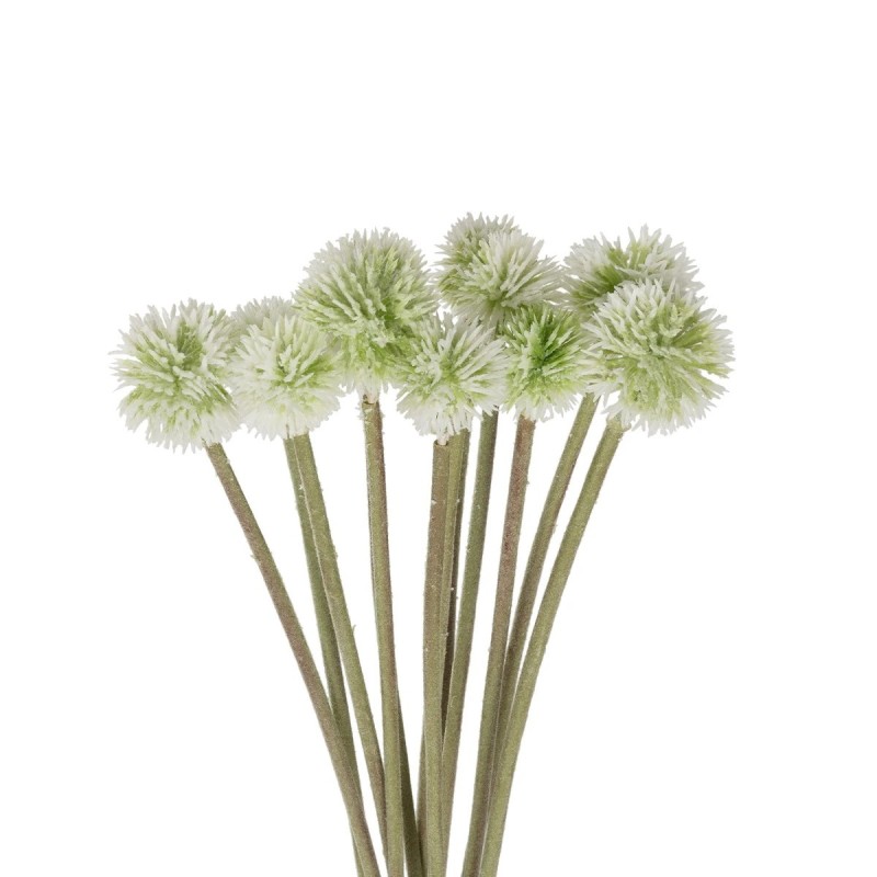 GloboStar® Artificial Garden WHITE DANDELION BOUQET 21358 Τεχνητό Διακοσμητικό Ταραξάκο Μπουκέτο Y54cm
