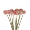 GloboStar® Artificial Garden PINK DANDELION BOUQET 21359 Τεχνητό Διακοσμητικό Ταραξάκο Μπουκέτο Y54cm