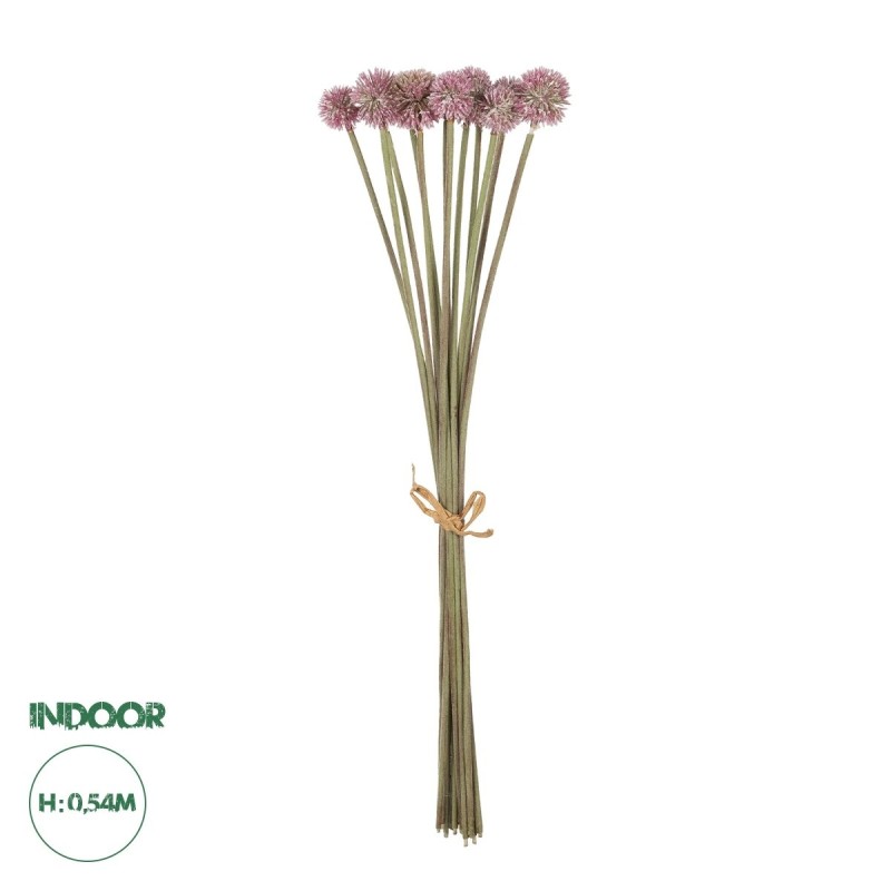 GloboStar® Artificial Garden PURPLE DANDELION BOUQET 21360 Τεχνητό Διακοσμητικό Ταραξάκο Μπουκέτο Y54cm