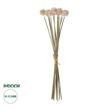 GloboStar® Artificial Garden PALE PINK DANDELION BOUQET 21361 Τεχνητό Διακοσμητικό Ταραξάκο Μπουκέτο Y54cm
