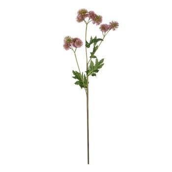 GloboStar® Artificial Garden PURPLE DANDELION BOUQET 21364 Τεχνητό Διακοσμητικό Ταραξάκο Μπουκέτο Y62cm