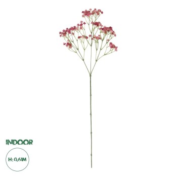 GloboStar® Artificial Garden PALE PINK BRANCH BABY BREATH 21369 Τεχνητό Διακοσμητικό Κλαδί Ροζ Γυψοφίλης Y61cm