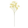 GloboStar® Artificial Garden YELLOW BRANCH BABY BREATH 21370 Τεχνητό Διακοσμητικό Κλαδί Κίτρινης Γυψοφίλης Y61cm