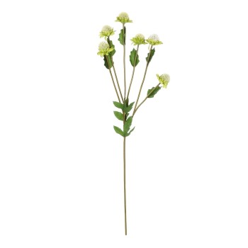 GloboStar® Artificial Garden GREEN IRON THREAD BRANCH 21372 Τεχνητό Διακοσμητικό Κλαδί Πράσινο Ασπιδίστρα  Y57cm