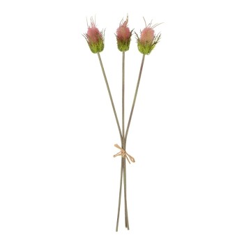 GloboStar® Artificial Garden PINK VELVET FRUIT BOUQET 21377 Τεχνητό Διακοσμητικό  Μπουκέτο Βερμπάσκο Y56cm