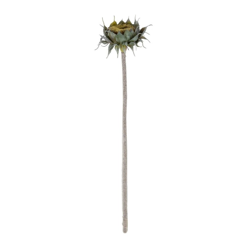 GloboStar® Artificial Garden GREEN SUNFLOWER BRANCH 21378 Τεχνητό Διακοσμητικό Κλαδί Ηλιοτρόπιο Πράσινο Y60cm