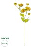 GloboStar® Artificial Garden YELLOW SUNFLOWER BRANCH 21379 Τεχνητό Διακοσμητικό Κλαδί Ηλιοτρόπιο Κίτρινο Y72cm