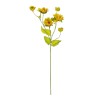 GloboStar® Artificial Garden YELLOW SUNFLOWER BRANCH 21379 Τεχνητό Διακοσμητικό Κλαδί Ηλιοτρόπιο Κίτρινο Y72cm