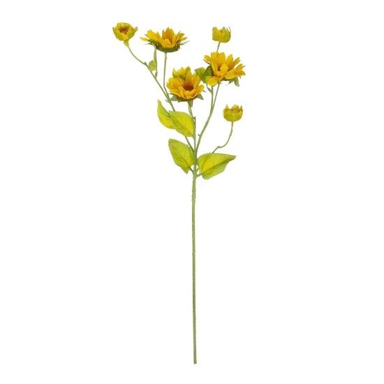 GloboStar® Artificial Garden YELLOW SUNFLOWER BRANCH 21379 Τεχνητό Διακοσμητικό Κλαδί Ηλιοτρόπιο Κίτρινο Y72cm GloboStar® Artificial Garden YELLOW SUNFLOWER BRANCH 21379 Τεχνητό Διακοσμητικό Κλαδί Ηλιοτρόπιο Κίτρινο Y72cm