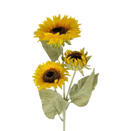 GloboStar® Artificial Garden YELLOW SUNFLOWER BRANCH 21380 Τεχνητό Διακοσμητικό Κλαδί Ηλιοτρόπιο Κίτρινο Y90cm GloboStar® Artificial Garden YELLOW SUNFLOWER BRANCH 21380 Τεχνητό Διακοσμητικό Κλαδί Ηλιοτρόπιο Κίτρινο Y90cm