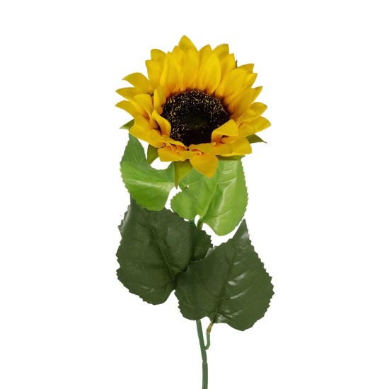 GloboStar® Artificial Garden YELLOW SUNFLOWER BRANCH 21381 Τεχνητό Διακοσμητικό Κλαδί Ηλιοτρόπιο Κίτρινο Y62cm GloboStar® Artificial Garden YELLOW SUNFLOWER BRANCH 21381 Τεχνητό Διακοσμητικό Κλαδί Ηλιοτρόπιο Κίτρινο Y62cm