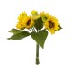 GloboStar® Artificial Garden YELLOW SUNFLOWER BRANCH 21386 Τεχνητό Διακοσμητικό Μπουκέτο Ηλιοτρόπιο Κίτρινο Y37cm GloboStar® Artificial Garden YELLOW SUNFLOWER BRANCH 21386 Τεχνητό Διακοσμητικό Μπουκέτο Ηλιοτρόπιο Κίτρινο Y37cm