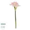 GloboStar® Artificial Garden PINK KAFFIR LILY BRANCH 21390 Τεχνητό Διακοσμητικό Κλαδί Ροζ Κρίνο Y58cm