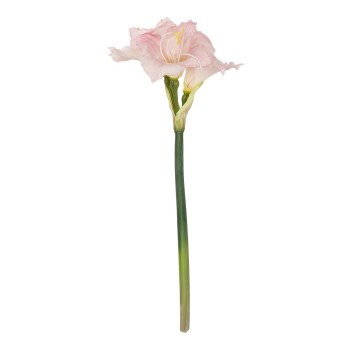 GloboStar® Artificial Garden PINK KAFFIR LILY BRANCH 21390 Τεχνητό Διακοσμητικό Κλαδί Ροζ Κρίνο Y58cm