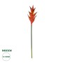 GloboStar® Artificial Garden RED PEACOCK BRANCH 21398 Τεχνητό Διακοσμητικό Κλαδί Κόκκινο πουλί του παραδείσου Y90cm