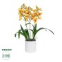 GloboStar® Artificial Garden YELLOW CHERRY CUMBIDIUM 21401 Διακοσμητικό Φυτό Κίτρινο Κυμβίδιο Υ60cm