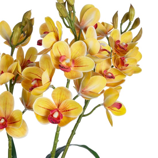 GloboStar® Artificial Garden YELLOW CHERRY CUMBIDIUM 21401 Διακοσμητικό Φυτό Κίτρινο Κυμβίδιο Υ60cm GloboStar® Artificial Garden YELLOW CHERRY CUMBIDIUM 21401 Διακοσμητικό Φυτό Κίτρινο Κυμβίδιο Υ60cm