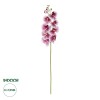 GloboStar® Artificial Garden PINK ORCHID BRANCH 21407 Τεχνητό Διακοσμητικό Κλαδί Ροζ Ορχιδέα Y95cm