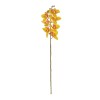 GloboStar® Artificial Garden YELLOW RED ORCHID BRANCH 21410 Τεχνητό Διακοσμητικό Κλαδί Κίτρινη Ορχιδέα Y70cm