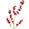 GloboStar® Artificial Garden RED DANCE ORCHID BRANCH 21413 Τεχνητό Διακοσμητικό Κλαδί Κόκκινη Ορχιδέα Y90cm