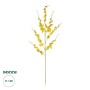GloboStar® Artificial Garden YELLOW DANCE ORCHID BRANCH 21414 Τεχνητό Διακοσμητικό Κλαδί Κίτρινη Ορχιδέα Y110cm