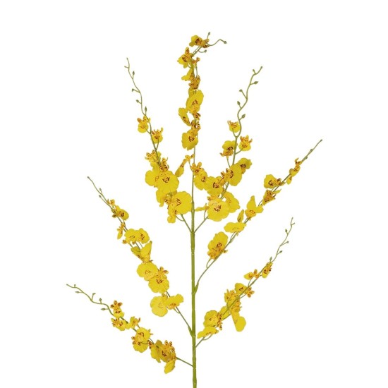 GloboStar® Artificial Garden YELLOW DANCE ORCHID BRANCH 21414 Τεχνητό Διακοσμητικό Κλαδί Κίτρινη Ορχιδέα Y110cm GloboStar® Artificial Garden YELLOW DANCE ORCHID BRANCH 21414 Τεχνητό Διακοσμητικό Κλαδί Κίτρινη Ορχιδέα Y110cm