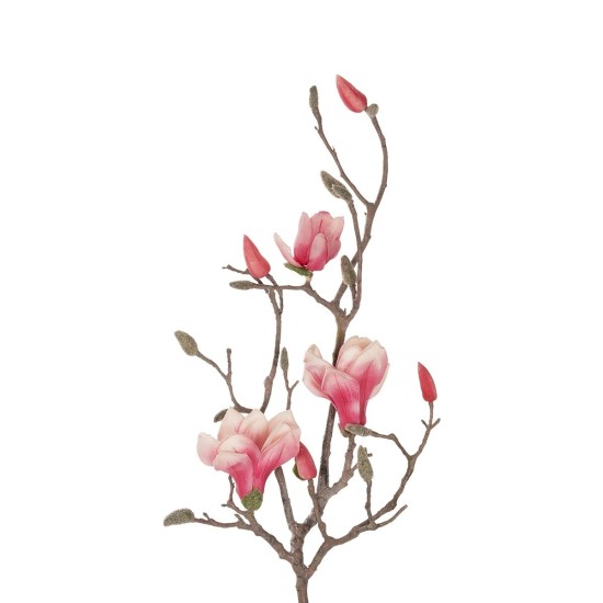 GloboStar® Artificial Garden WHITE - PINK MAGNOLIA 21416 Τεχνητό Διακοσμητικό Κλαδί Ροζ Μανόλια Μ30 x Π13 x Υ110cm GloboStar® Artificial Garden WHITE - PINK MAGNOLIA 21416 Τεχνητό Διακοσμητικό Κλαδί Ροζ Μανόλια Μ30 x Π13 x Υ110cm