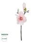 GloboStar® Artificial Garden WHITE PINK MAGNOLIA BRANCH 21417 Τεχνητό Διακοσμητικό Κλαδί Λευκή Ροζ Μανόλια Y36cm